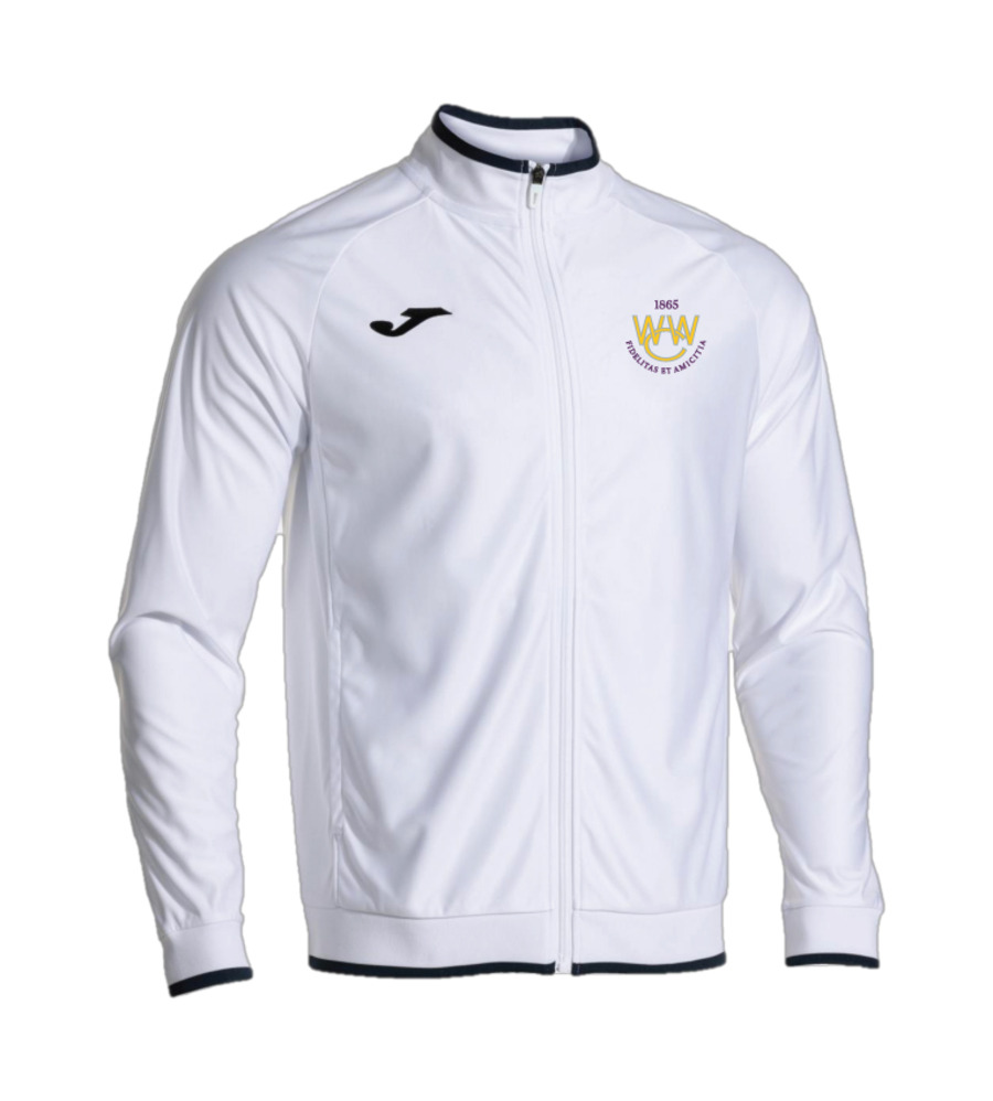 Woodford Wells Combi Premium Full Zip White/Navy with Badge JNR