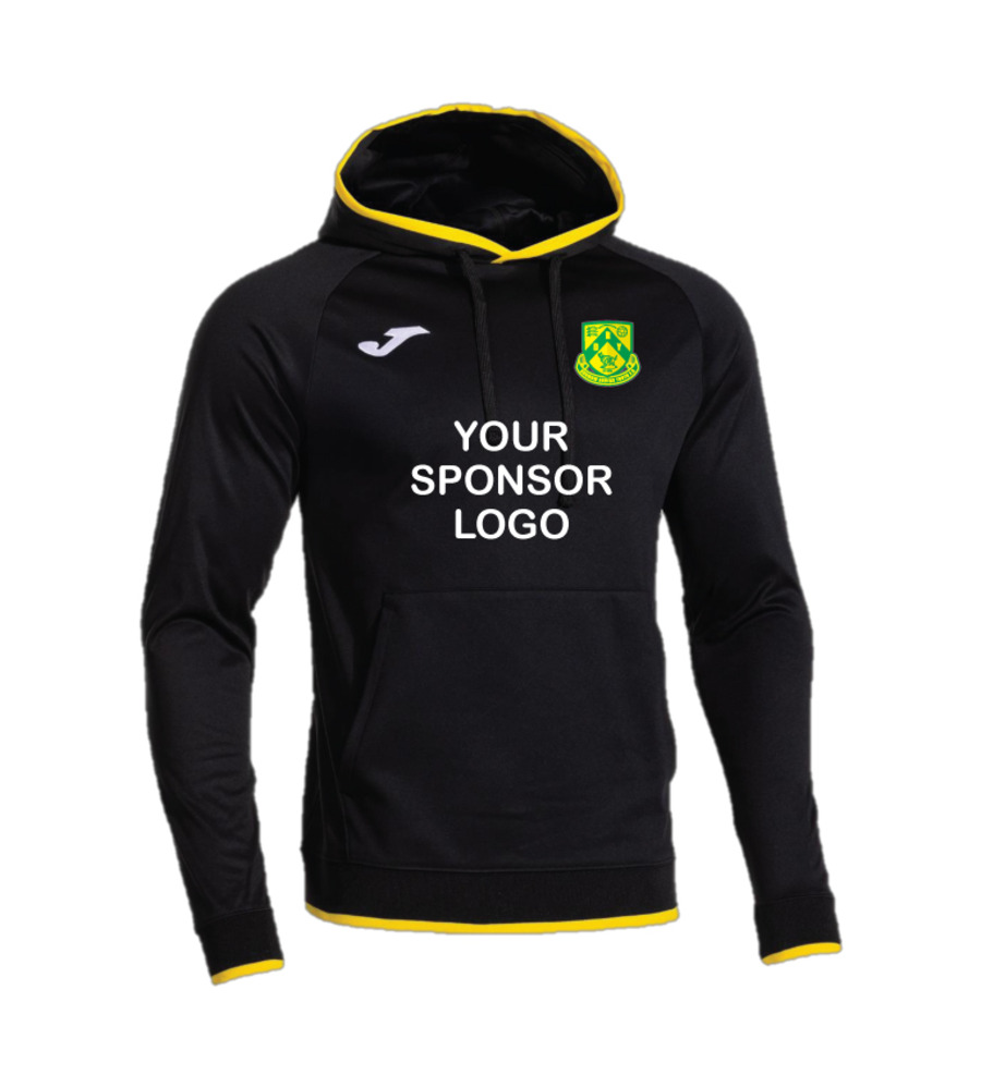 Dunmow Rovers Sponsor Pack Combi Premium Hoodie Black/Yellow SNR