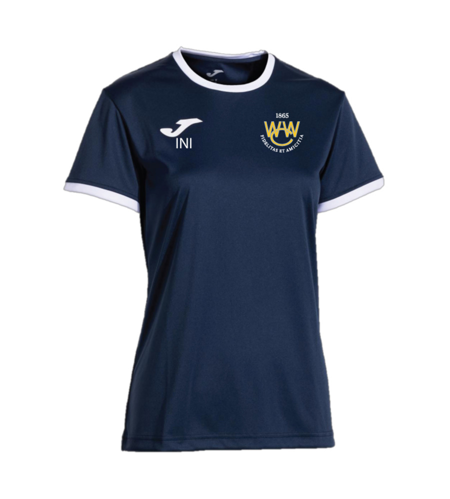 Woodford Wells Combi Premium Lady Fit T-Shirt Navy/White with Badge JNR