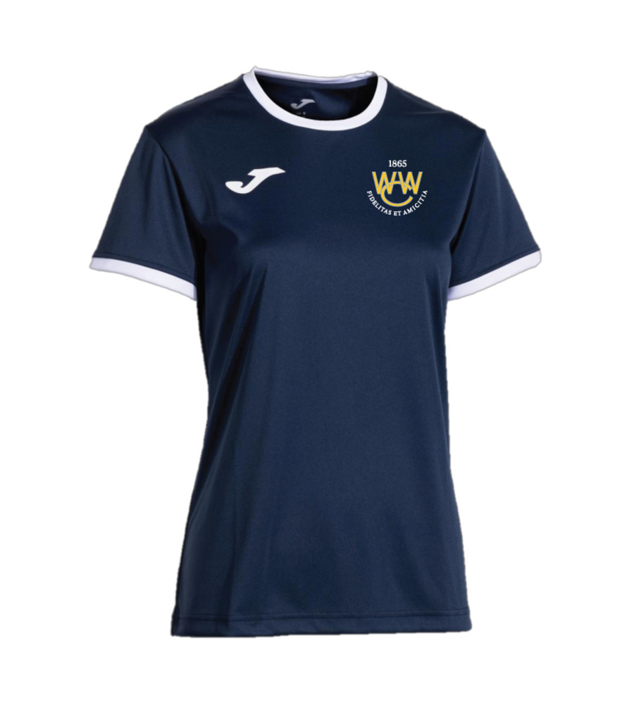 Woodford Wells Combi Premium Lady Fit T-Shirt Navy/White with Badge SNR