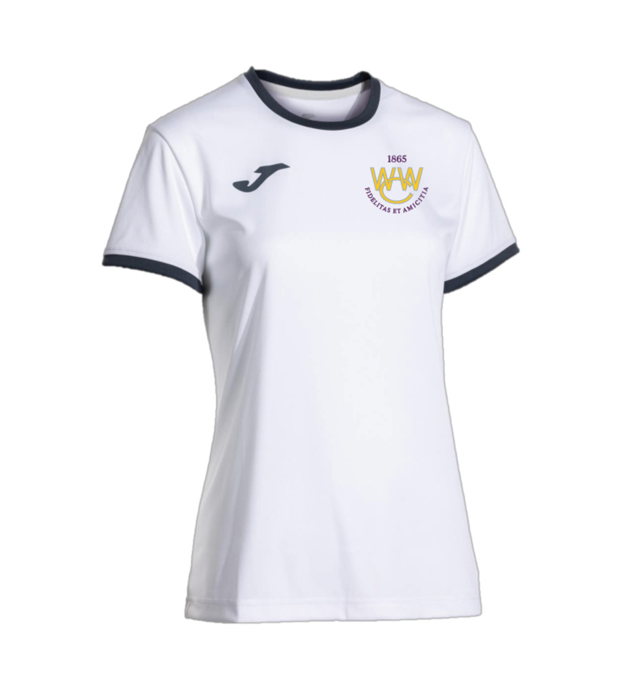Woodford Wells Combi Premium Lady Fit T-Shirt White/Navy with Badge SNR