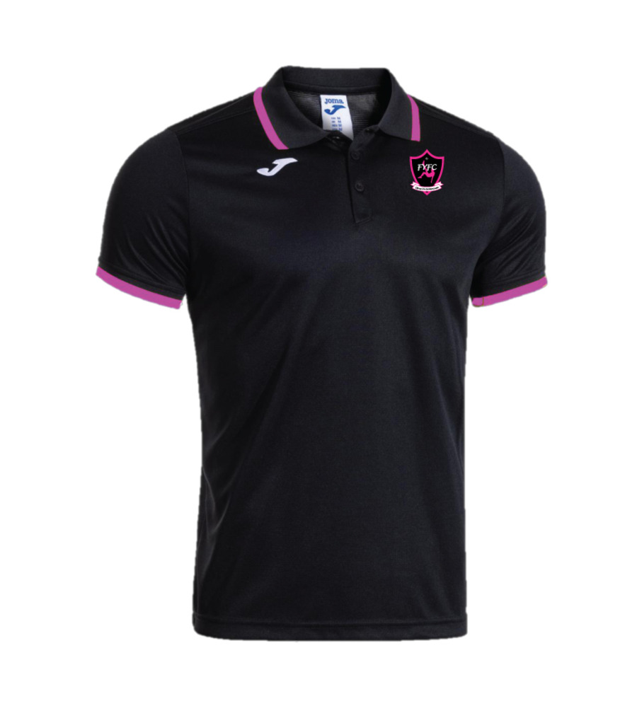 Frontiers Coaches Combi Premium Polo Black/Pink SNR