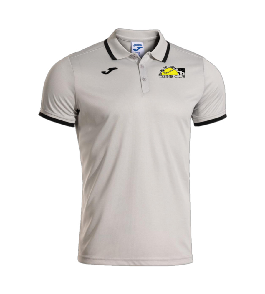 Harlow Lawn Tennis Combi Premium T-Shirt Grey/Black with Back Print SNR