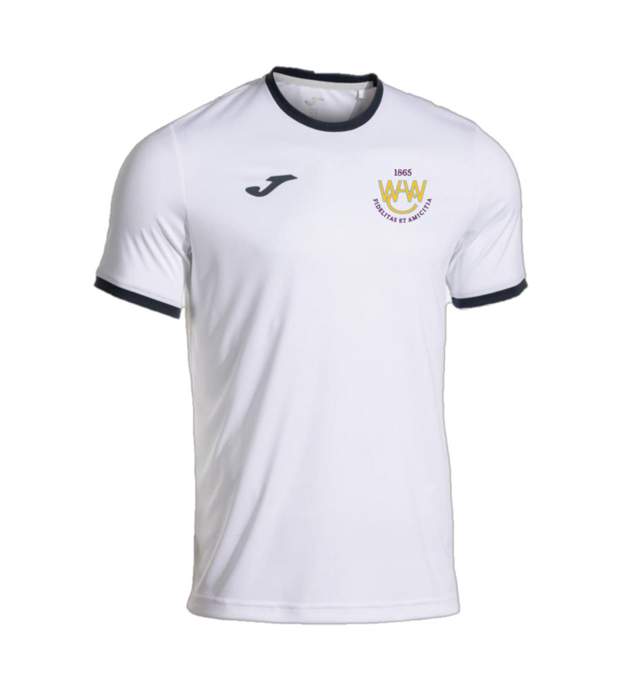 Woodford Wells Combi Premium Tee White/Navy with Badge SNR