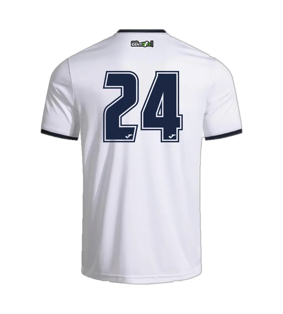 Langley Mens Away Combi Premium T-Shirt Wht/Nvy JNR