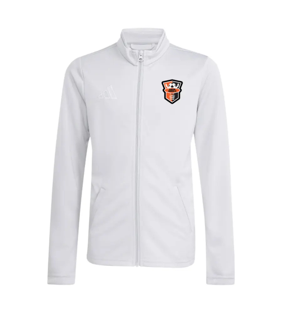 Harlow Tekkers Coaches Adidas Entrada 26 Full Zip Grey 