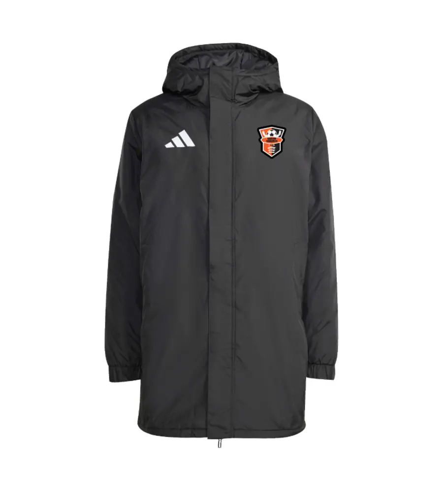 Harlow Tekkers Coaches Adidas Entrada 26 Stadium Jacket Black