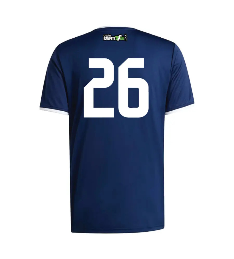 Chars Adidas Entrada T-Shirt Navy JNR
