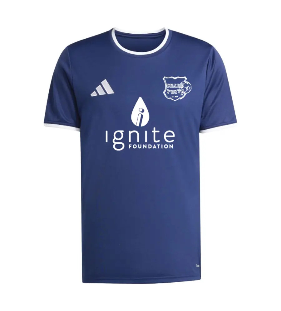 Chars Adidas Entrada T-Shirt Navy JNR