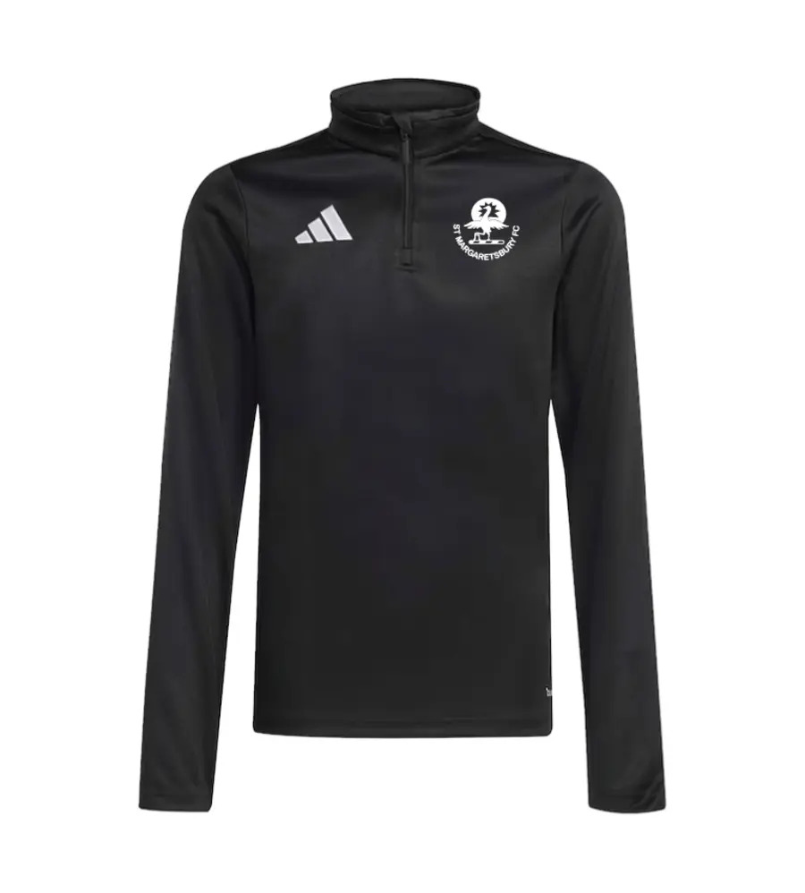 ST Mags Adidas Entrada 26 1/4 Zip Black JNR