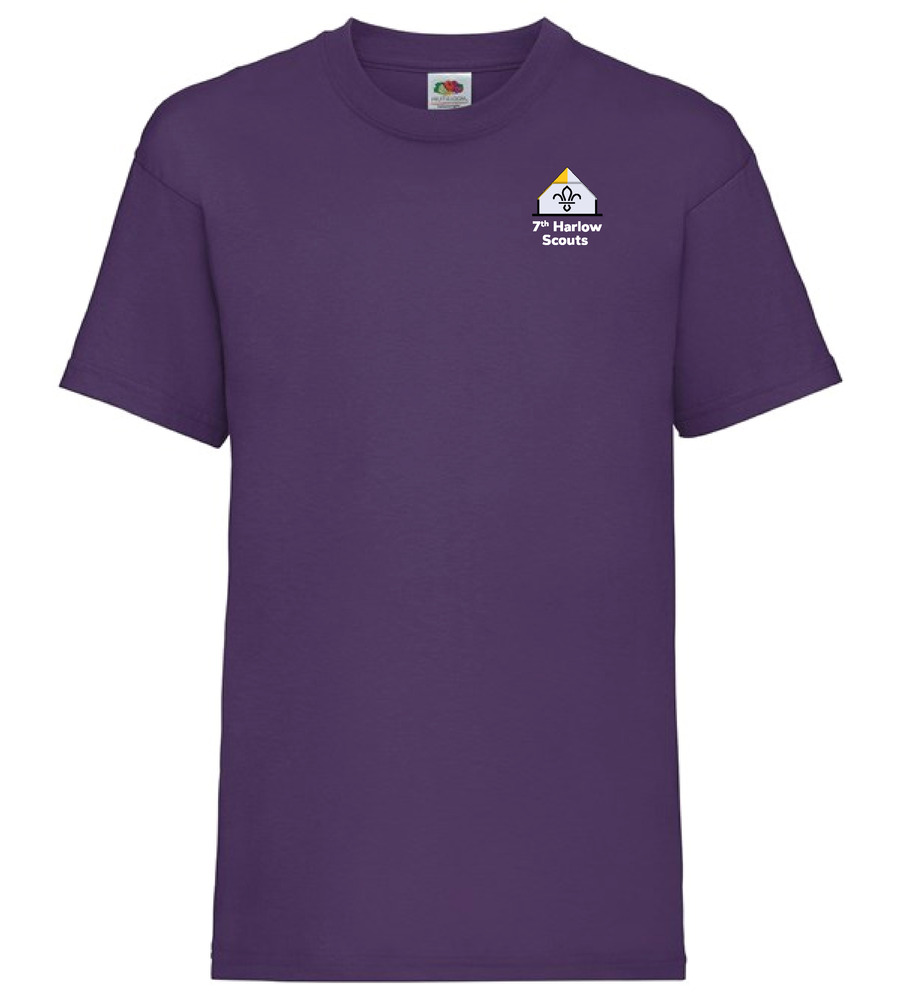 7th Harlow Scouts T-Shirt Purple 
