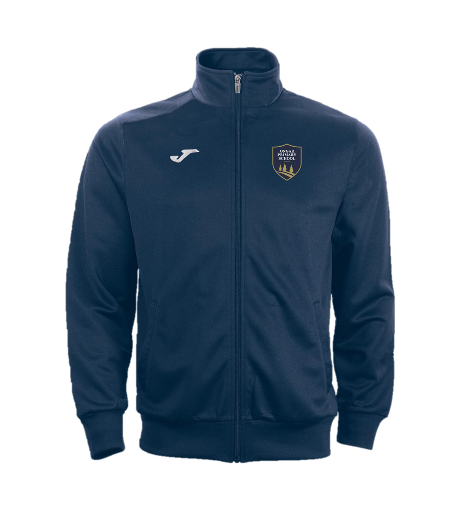 Ongar Full Zip Tracksuit Top Navy with or without School Crest