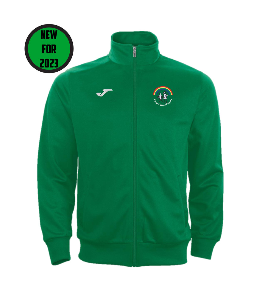 Purford Green Tracksuit Jacket Green with or without School Crest