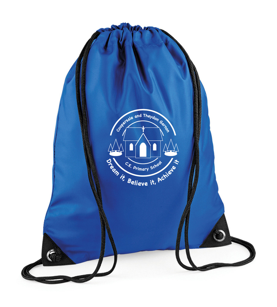 Coopersale Gymsac Royal with or without School Crest
