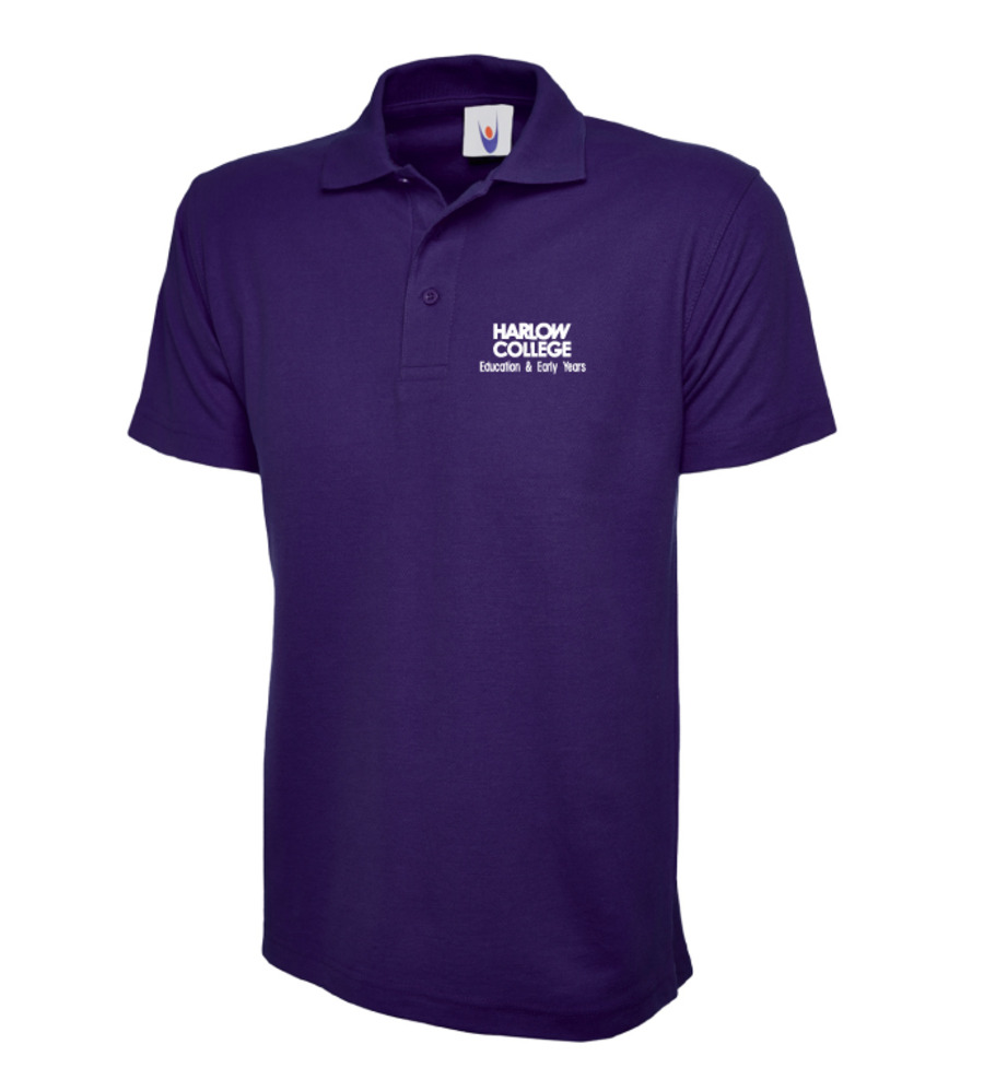 Harlow College Education & Early Years Polo Purple 