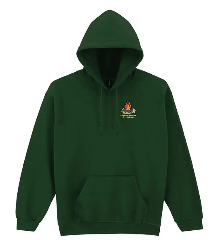 2nd Great Parndon Scouts Hoodie Forest Green