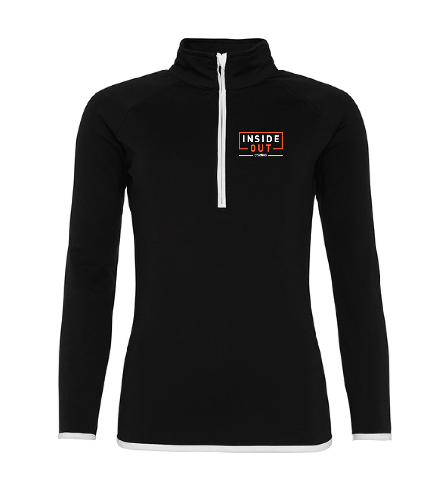 IOS Signature Ladies 1/4 Zip Black