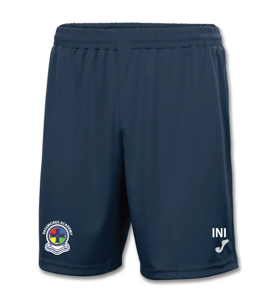Passmores Joma Nobel P.E Short Navy with or without School Crest