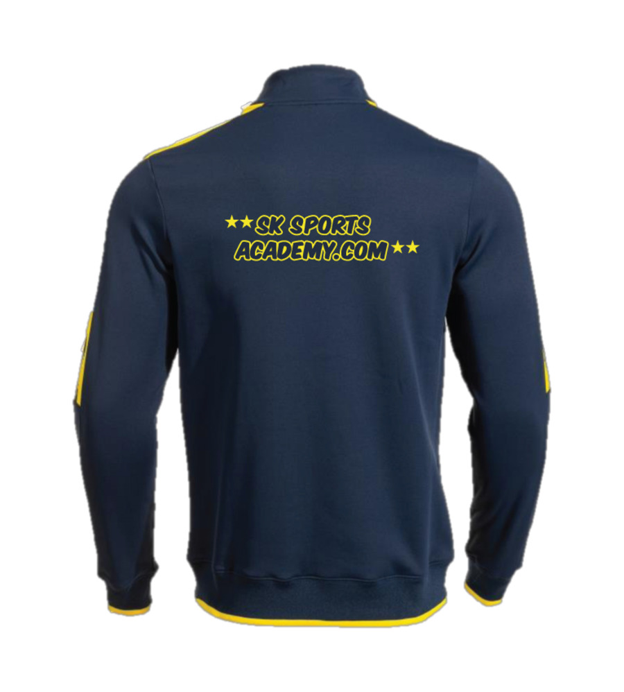 SK Sports Olimpiada 1/4 Zip Navy/Yellow JNR