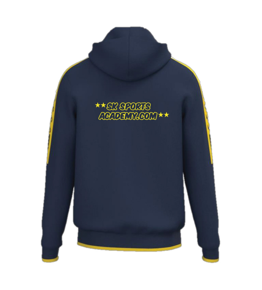 SK Sports Olimpiada Full Zip Hoodie Navy/Yellow JNR