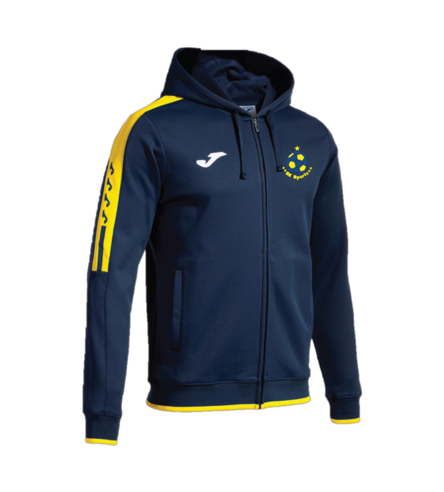 SK Sports Olimpiada Full Zip Hoodie Navy/Yellow JNR