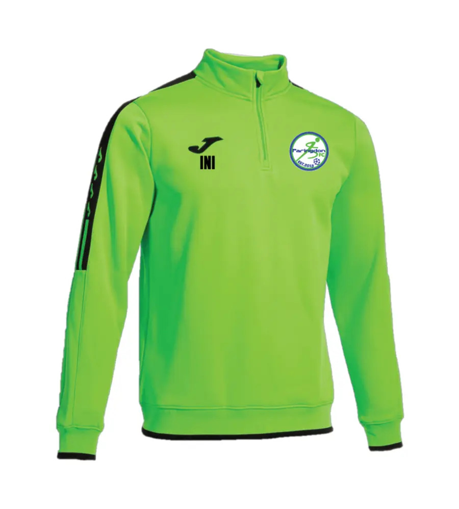 Paringdon Olimpiada 1/4 Zip Fluo Green/Black JNR