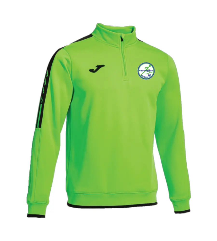 Paringdon Olimpiada 1/4 Zip Fluo Green/Black JNR
