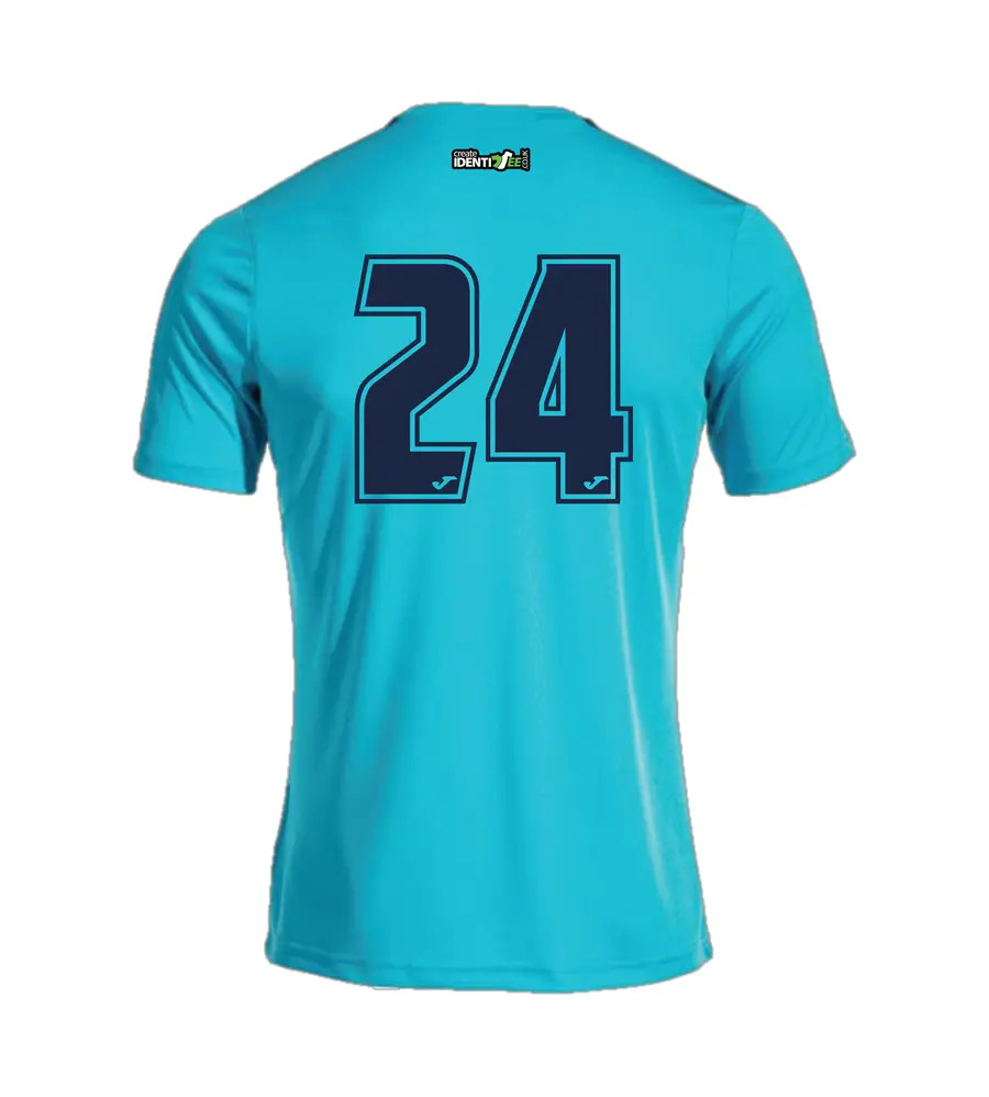 Langley Mens Home Olimpiada T-Shirt Turq/Navy SNR