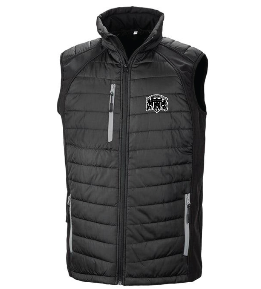 Ware Lions Coaches Result Bodywarmer Black SNR