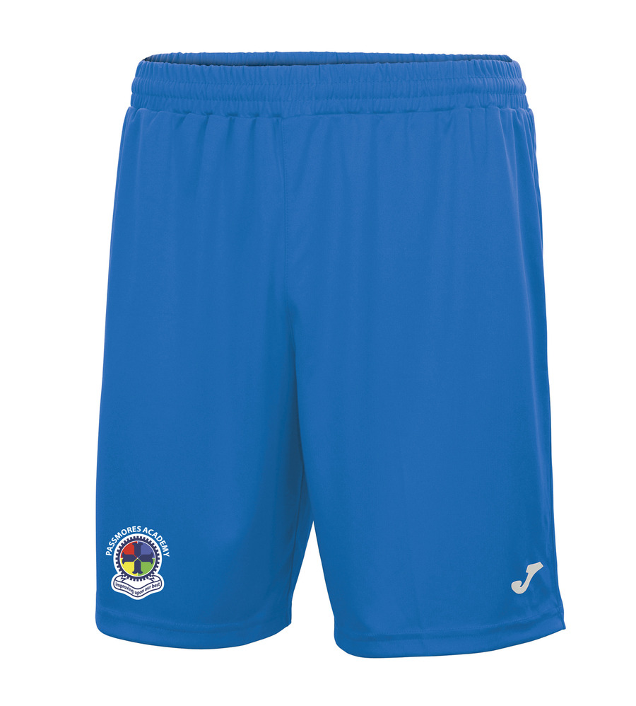Passmores Joma Nobel P.E Short Royal with or without School Crest