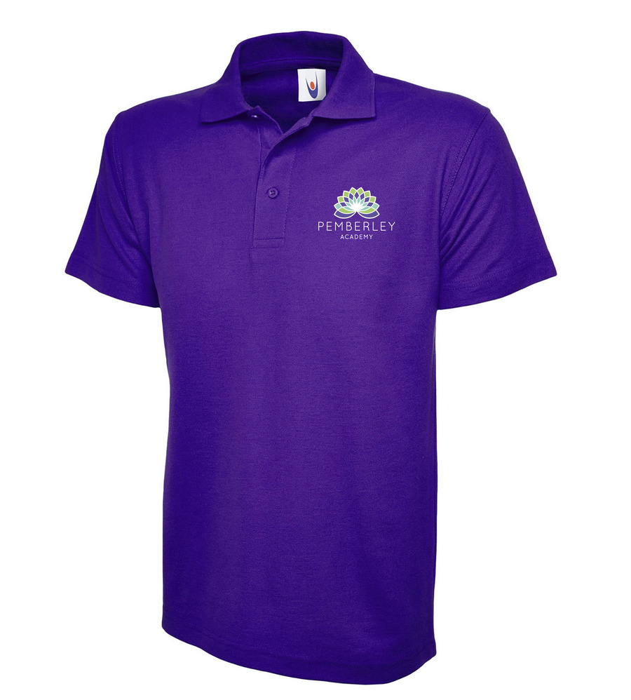 Pemberley Uneek Polo Purple with School Crest (Up To Year 2)