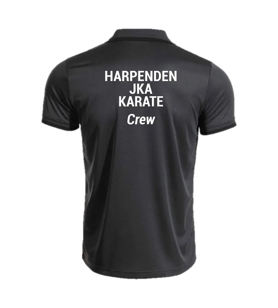Harpenden JKA Combi Premium Polo Shirt Dark Grey/Black