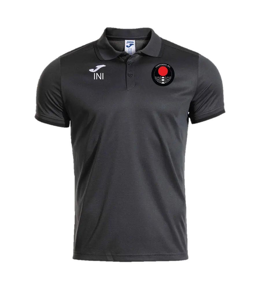 Harpenden JKA Combi Premium Polo Shirt Dark Grey/Black