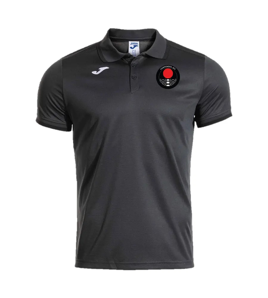 Harpenden JKA Combi Premium Polo Shirt Dark Grey/Black