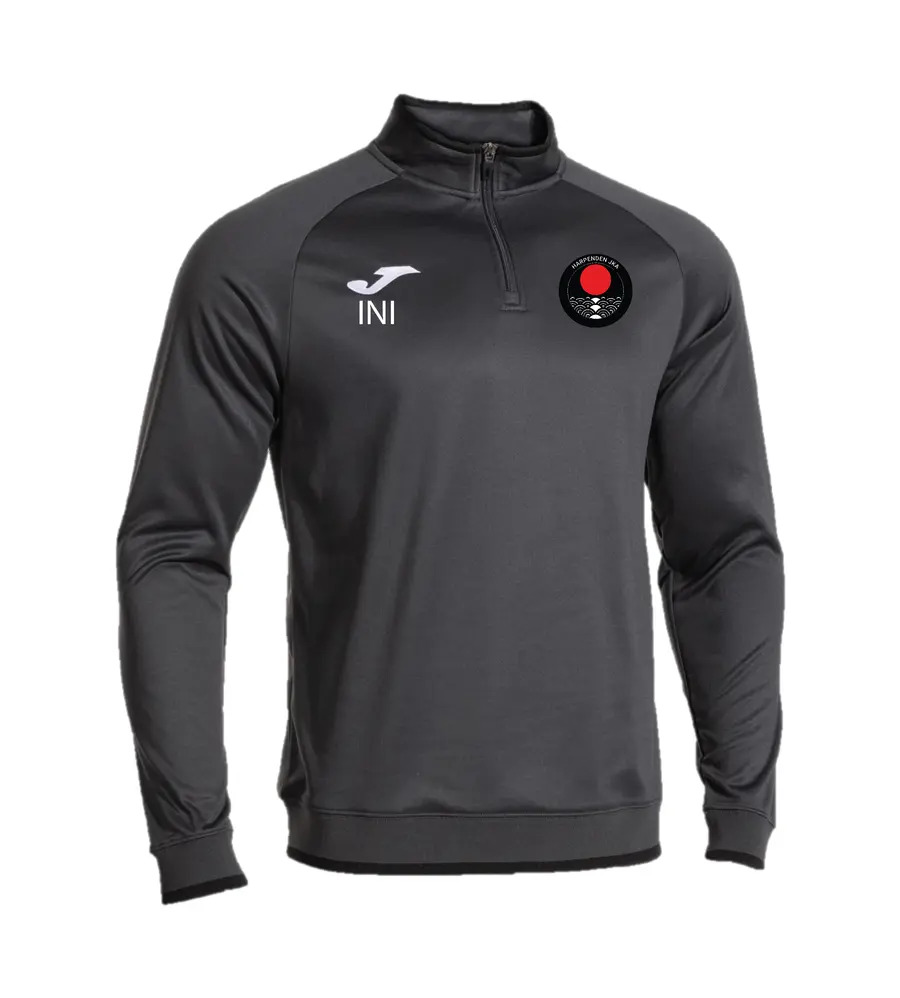 Harpenden JKA Combi Premium 1/4 Zip Tracksuit Top Dark Grey/Black