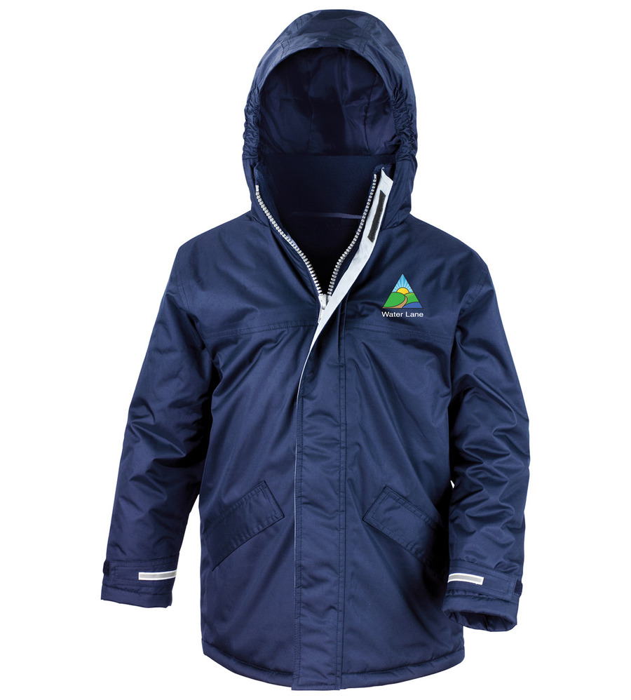 Water Lane Winter Jacket Navy with or without School Crest