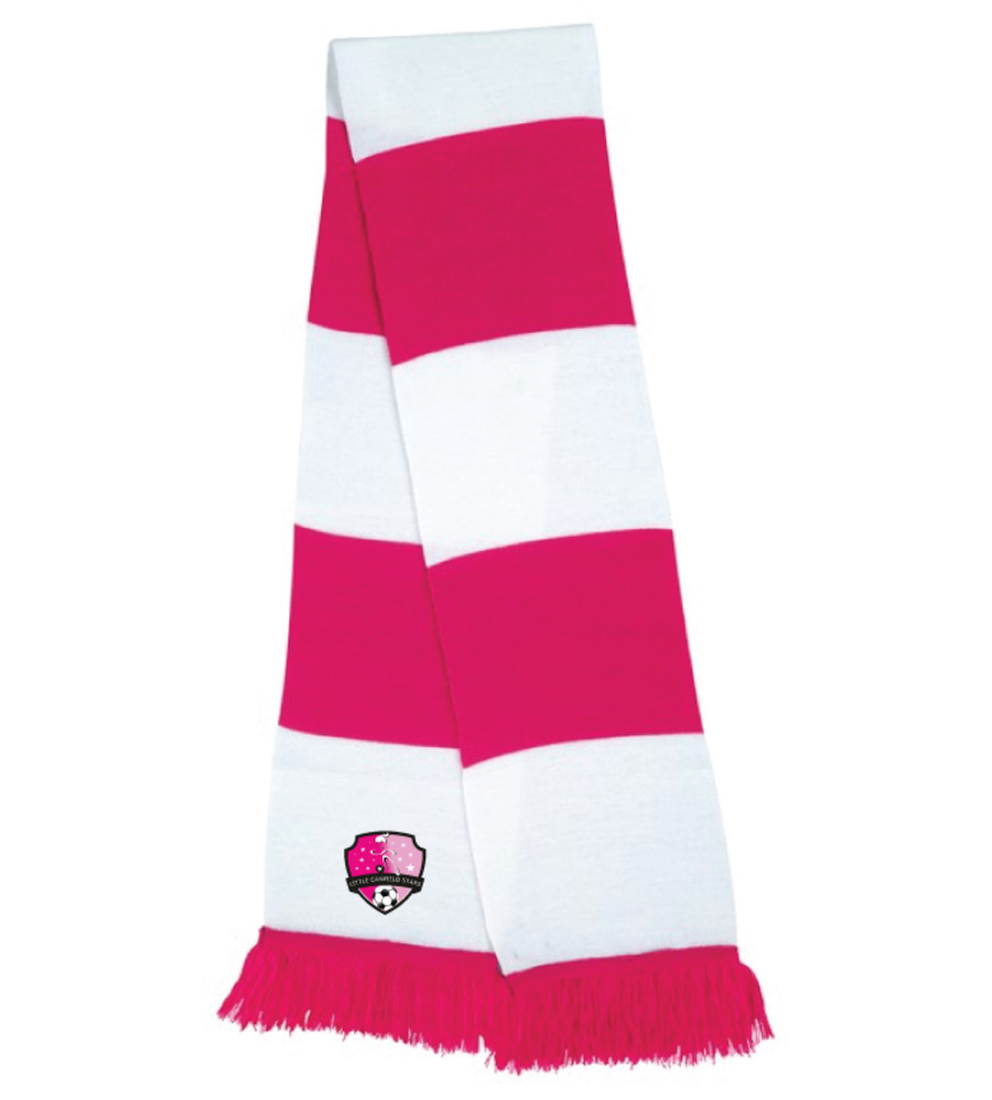 Little Canfield Stars Team Scarf Pink/White