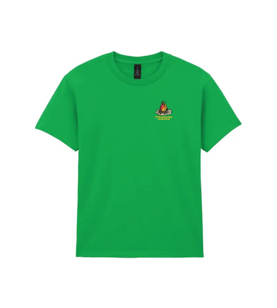 2nd Great Parndon Scouts T-shirt Irish Green